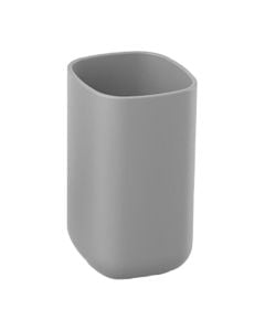 Toothbrush holder, POD, plastic, grey, 8x8x10 cm
