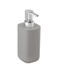 Soap dispenser, POD, plastic, grey, 7x7x17.5 cm