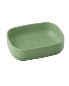 Soap holder, POD, plastic, green, 11.5x9x3 cm