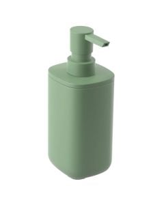 Soap dispenser, POD, plastic, green, 7x7x17.5 cm