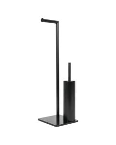 WC Stand, ZERO, steel, black, 20x18xH65 cm