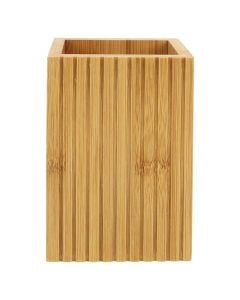 Mbajtëse furçe dhëmbësh, bambu, natyrale, 8x6xH12 cm