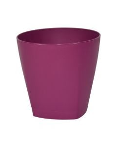Round flower pot, URBAN, plastic, cherry, Ø14 xH13.5 cm, 1.35 lt
