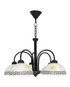 Pending Lamp Black Color, Wall Glass E14 5x40W classical