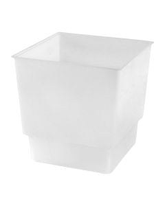 Vazo lulesh katrore, ALGARVE, plastike, neutral, 18.5x18.5xH18.5 cm