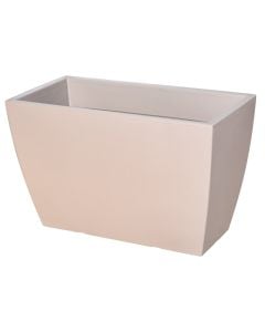 Vazo lulesh drejtkëndore, CASSA VENETO ESSENTIAL, plastike, kapuçino, 80x40xH50 cm