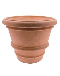 Round flower pot, LISCIO, ceramic, terracote, Ø40 xH33 cm