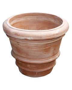 Round flower pot, LISCIO, ceramic, terracote, Ø46 xH38 cm