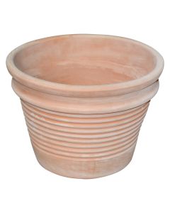 Vazo lulesh rrethore, MINTURNO, qeramike, terrakota, Ø40 xH29 cm