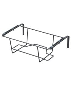 Flower pot holder (adjustable), metallic, anthracite, 40x21xH15 cm