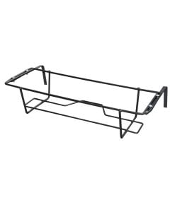 Flower pot holder (adjustable), metallic, anthracite, 60x21xH15 cm