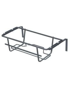 Flower pot holder (adjustable), metallic, anthracite, 40x22xH18 cm