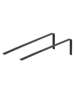 Vase holder support, metallic, anthracite, 35 cm