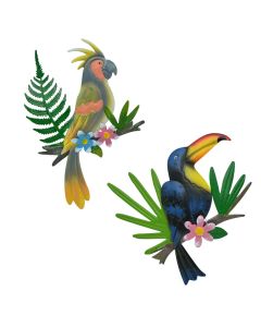 Garden decoration, metallic, colorful, 27x25 cm