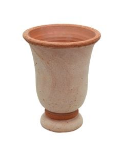 Round flower pot, COPPA GUBBIO, ceramic, terracota, Ø15 xH22 cm