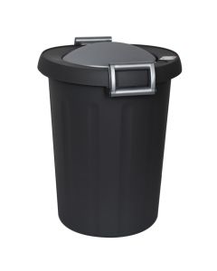 Garbage bin, 25 lt, plastic, grey, Ø40 xH48 cm