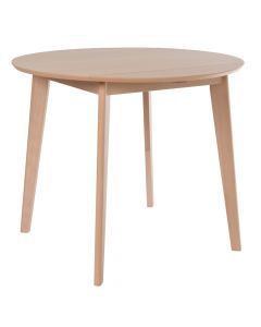 Dining table, wooden, natural, Ø90 xH75 cm