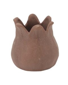 Vazo lulesh, porcelan, kafe, Ø7.5 cm