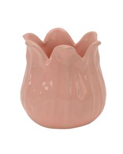 Flower pot, porcelain, pink, Ø7.5 cm