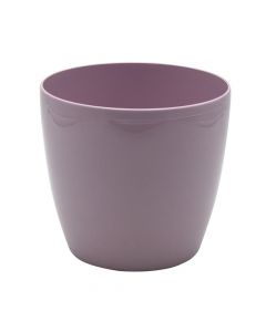 Round flower pot, plastic, mauve, Ø16 xH14.3 cm, 2 lt