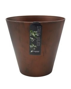 Vazo lulesh, rrethore, TUBUS, plastike, bronzi, Ø25 xH23.3 cm, 7 lt