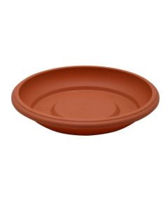 Flower pot saucer, round, pp, teracotta, Ø11 xH2 cm (for flower pot: 232334 )