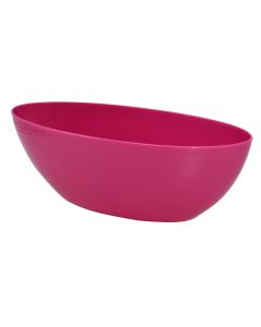 Oval flower pot, ORVAL, plastic, magenta, 38x15xH13 cm