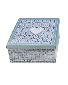 Gift box, 12x12x6 cm, metallic