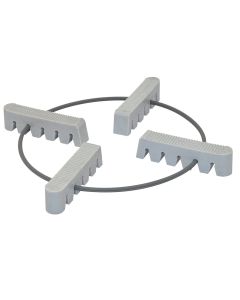 Pot feet, plastic, grey, Ø12-26 cm, 50 kg