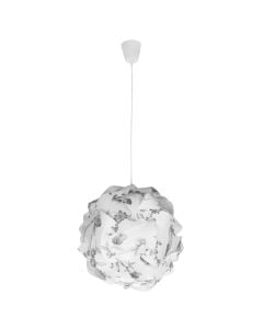 Pending Lamp- Bianca Black Flower PP Dia 40cm. E27 1×40W