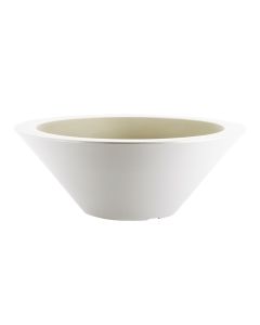 Vazo lulesh, rrethore, plastike, e bardhë, Ø59 xH21.7 cm, 22 lt