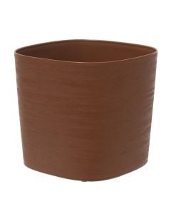 Flower pot, oval, plastic, clay, 24x21xH21 cm, 7 lt
