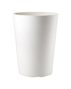 Flower pot, round, plastic, white, Ø38.6 xH50 cm, 45 lt