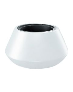 Flower pot, round, Heos, plastic, white, no saucer, Ø58.2 xH30 cm, 18/56 lt