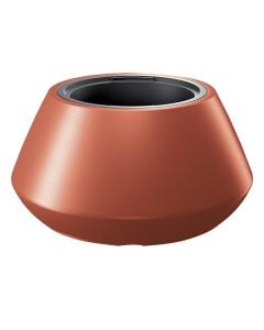 Flower pot, round, Heos, plastic, copper, no saucer, Ø58.2 xH30 cm, 18/56 lt