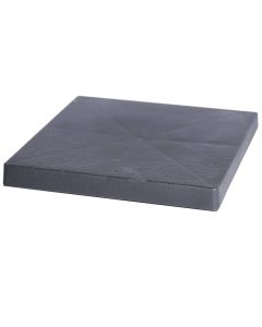Roller, square, plastic, anthracite, 29.2x29.2xH4 cm