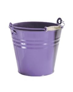 Bucket, with handle, zinc, lilac, Ø23 xH19 cm, 5 lt