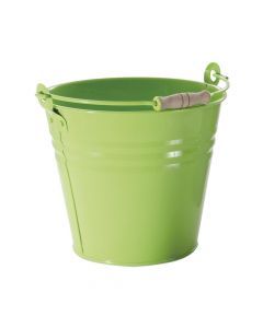 Bucket, with handle, zinc, green, Ø23 xH19 cm, 5 lt