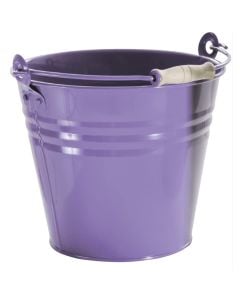 Bucket, with handle, zinc, lilac, Ø26 xH23 cm, 8 lt