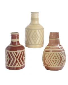 Deorative vase, Etno, ceramic, assorted, Ø17 xH27.5 cm