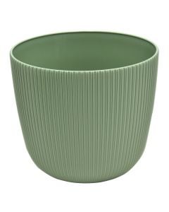 Flower pot, plastic, moss green, Ø18 xH15.5 cm, 3 lt