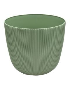 Flower pot, plastic, moss green, Ø21 xH18 cm, 5 lt