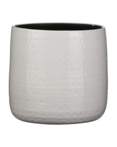Flower pot, Floyd, ceramic, white, Ø24 xH21 cm