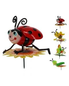 Garden decoration, insects, metal, assorted