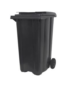 Kosh mbeturinash për ambjent të jashtëm, 240 lt, plastik, gri