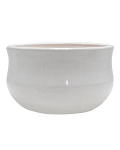 Flower pot, ceramic, white, Ø30xH19 cm