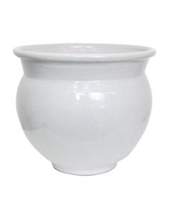 Flower pot, ceramic, white, Ø40xH36 cm