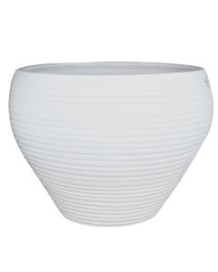 Flower pot, ceramic, white, Ø60 cm