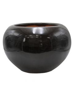 Flower pot, ceramic, black, Ø40xH25 cm