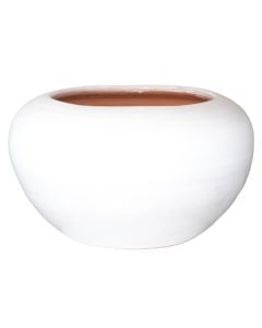 Flower pot, ceramic, white, Ø60xH36 cm